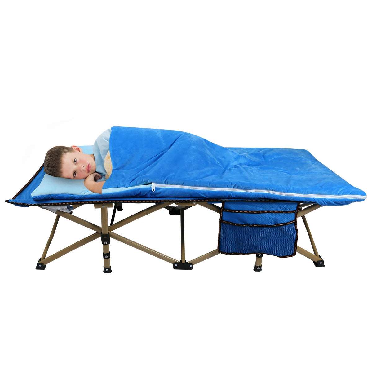 Folding Kids Cot for Sleeping,Blue Pink Navy From Redcamp