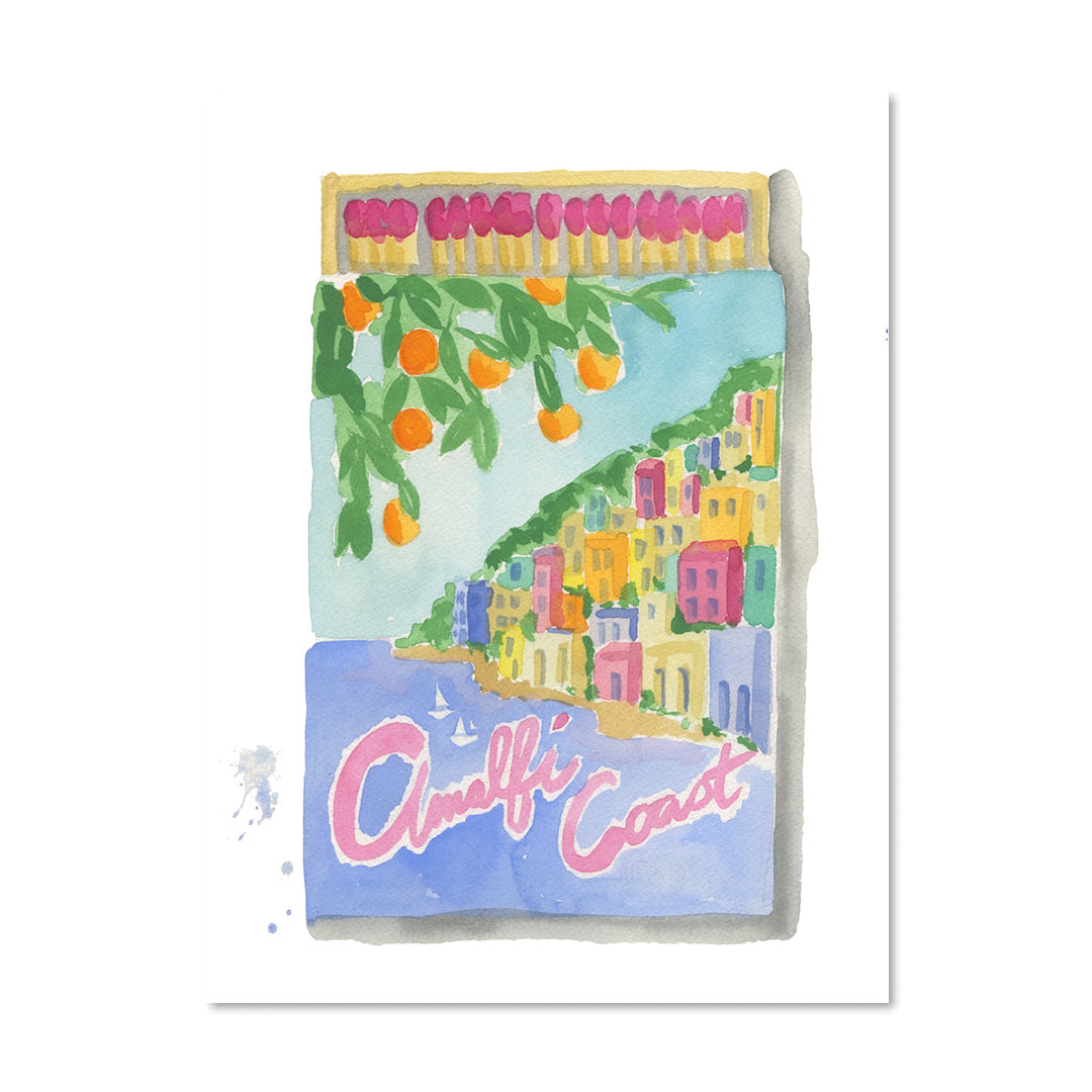 Amalfi Coast Matchbook From Furbish Studio