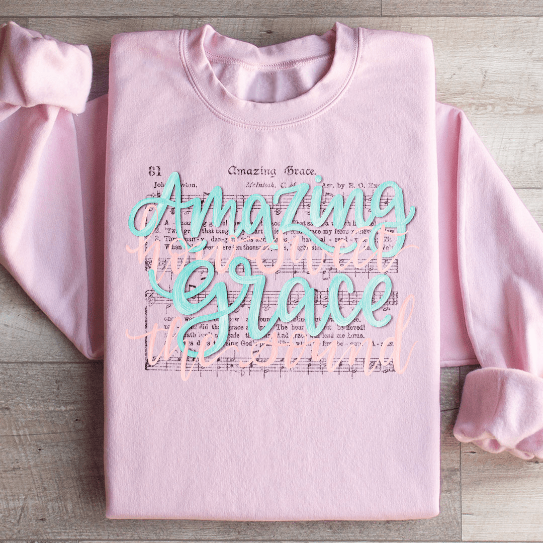 Amazing Grace Song Sweatshirt from Peachy Sunday