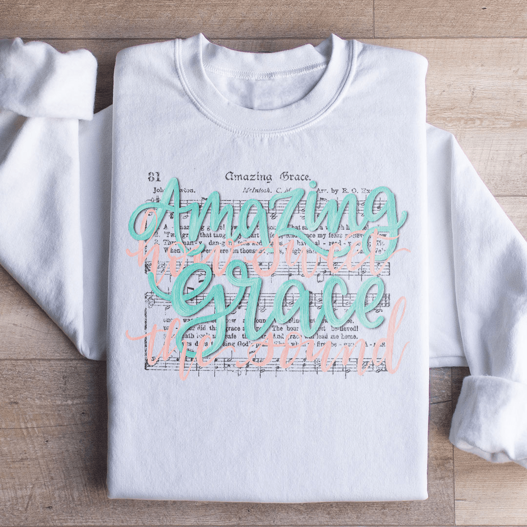 Amazing Grace Song Sweatshirt from Peachy Sunday