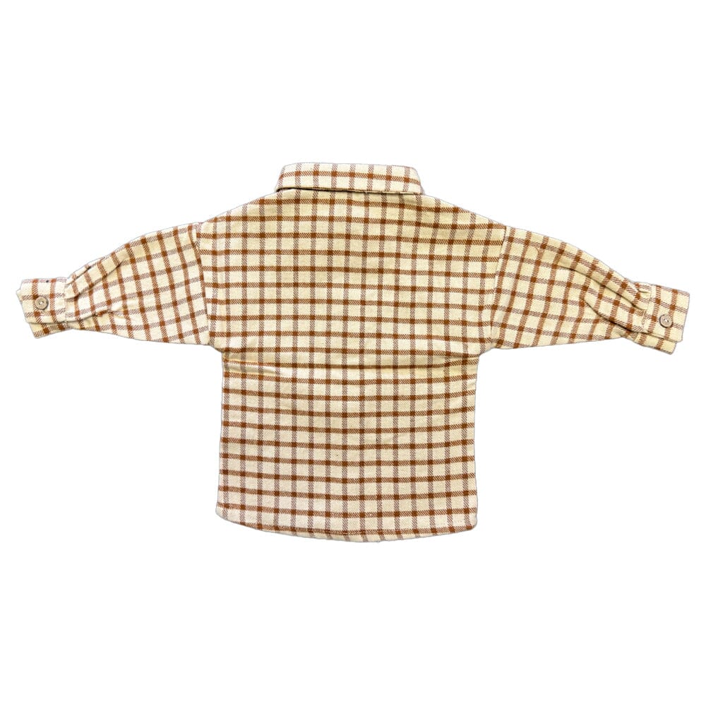 Check Button Up Shirt - Amber Check from Manymoons