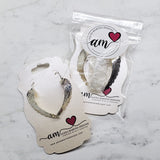 Sterling Silver Hammer Pattern Sculpted Angel Wing Earrings from Alexa Martha Designs