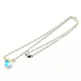 Sterling Silver Wire Wrapped Crystal Briolette Drop Necklace from Alexa Martha Designs