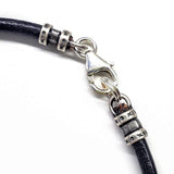 Red White Blue Beaded Bead Leather Bracelet from Alexa Martha Designs