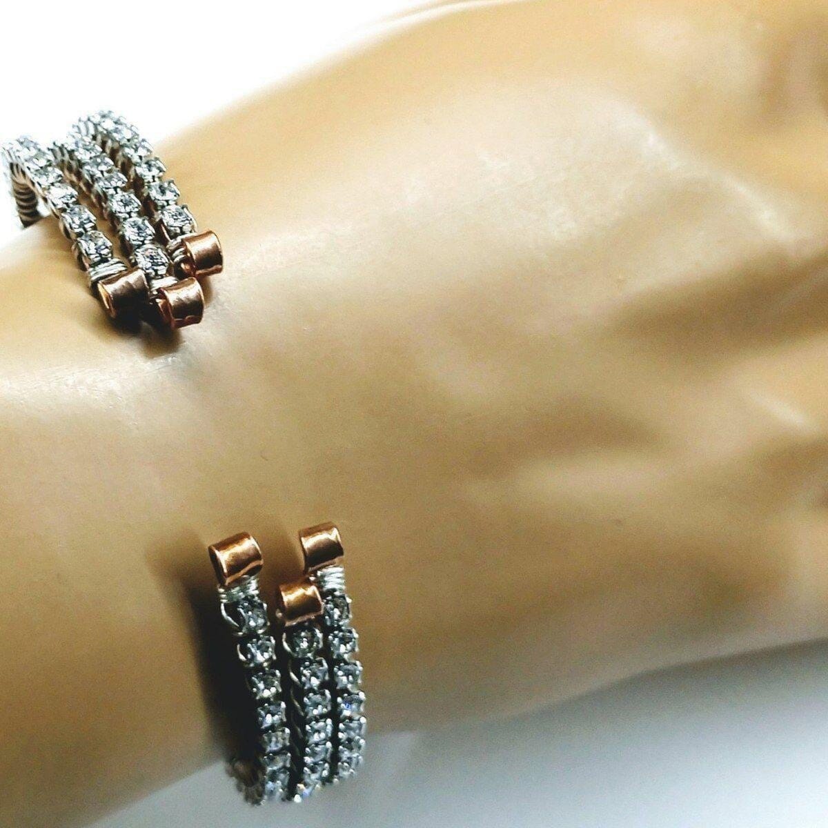 Catch-Free Crystal Rhinestone Tennis Bracelet Bangle from Alexa Martha Designs