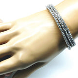 Catch-Free Crystal Rhinestone Tennis Bracelet Bangle from Alexa Martha Designs