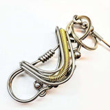 Wire Coiled Birdie Keychain For Him - Limited Edition from Alexa Martha Designs