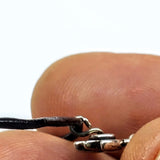 Silver Crystal Pineapple Leather Necklace from Alexa Martha Designs