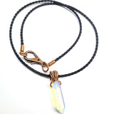 Vegan Friendly Wire Wrapped Pointed Crystal Necklace from Alexa Martha Designs