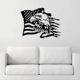 Bald Eagle Holding American Flag Wall Art from VITAHOME DESIGN LLC