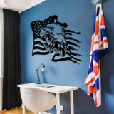 Bald Eagle Holding American Flag Wall Art from VITAHOME DESIGN LLC