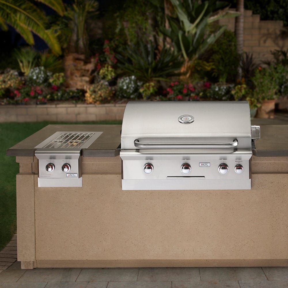 American Outdoor Grill L-Series 30-Inch Built-In Gas Grill with Backburner and Rotisserie From Modern Blaze