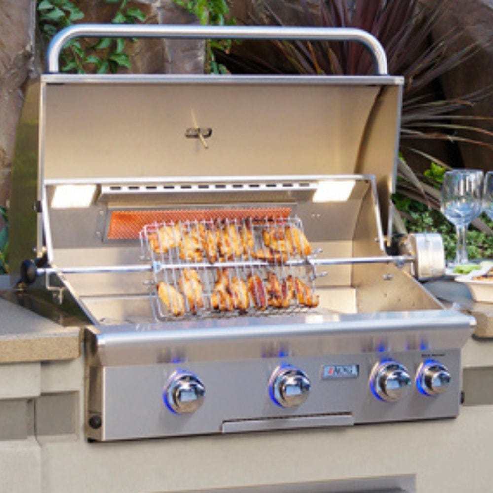 American Outdoor Grill L-Series 30-Inch Built-In Gas Grill with Backburner and Rotisserie From Modern Blaze