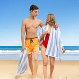 Cabana Striped Oversized Premium Cotton Beach Towel 30x60" - 32 Set Case Pack From American Soft Linen
