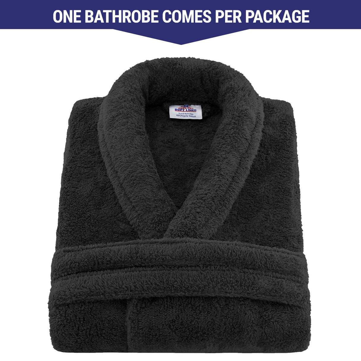 American Soft Linen Unisex Fleece Bathrobe, Super Soft, Absorbent and Fluffy - Wholesale From American Soft Linen