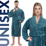 American Soft Linen Unisex Fleece Bathrobe, Super Soft, Absorbent and Fluffy - Wholesale From American Soft Linen