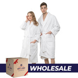 American Soft Linen Unisex Fleece Bathrobe, Super Soft, Absorbent and Fluffy - Wholesale From American Soft Linen