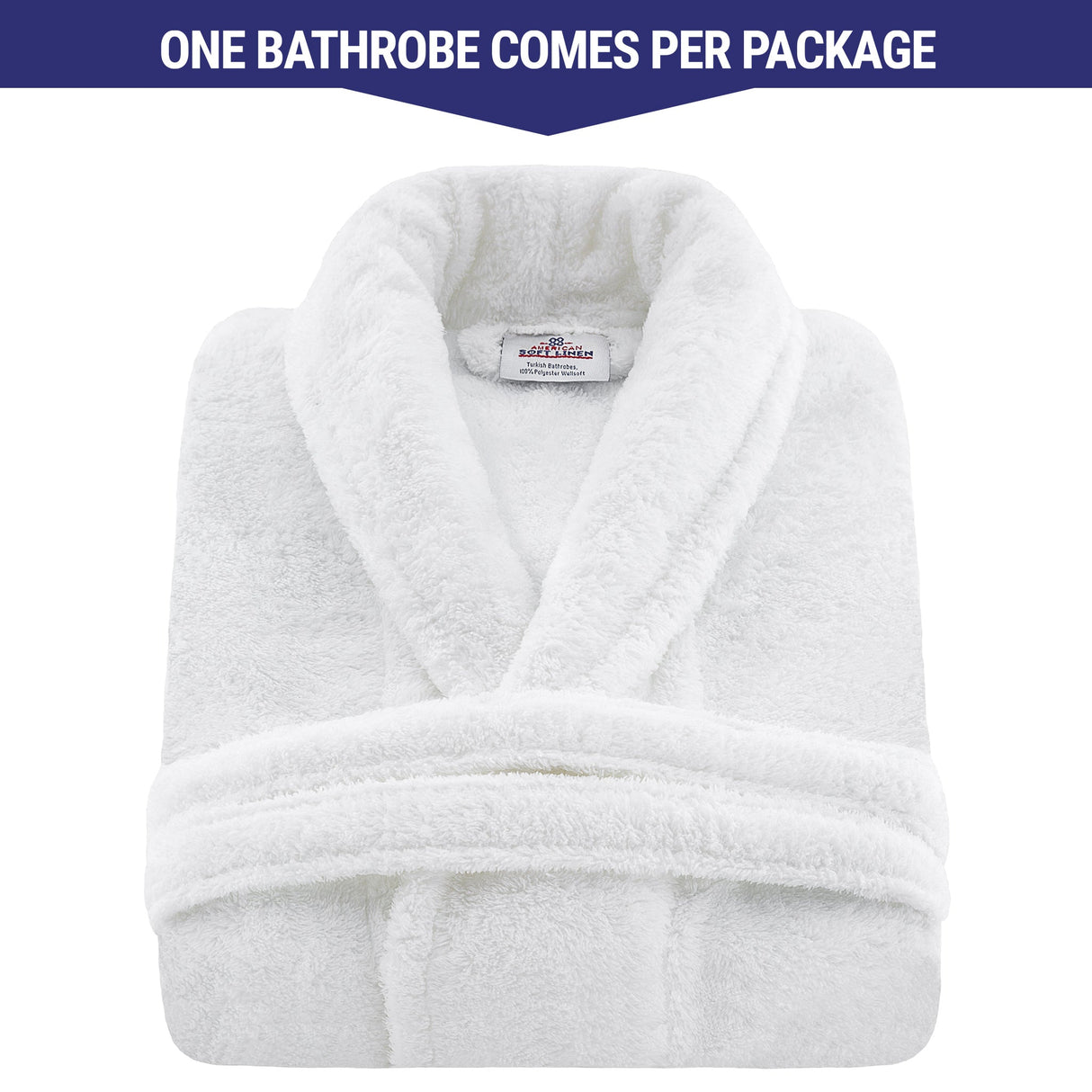 American Soft Linen Unisex Fleece Bathrobe, Super Soft, Absorbent and Fluffy - Wholesale From American Soft Linen