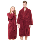 American Soft Linen Unisex Fleece Bathrobe, Super Soft, Absorbent and Fluffy - Wholesale From American Soft Linen