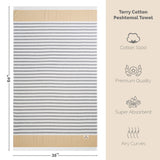 Mediterranean 100% Cotton Turkish Peshtemals, 35" x 60",  Modern & Traditional Turkish Towels - 44 Set Case Pack From American Soft Linen