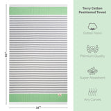 Mediterranean 100% Cotton Turkish Peshtemals, 35" x 60",  Modern & Traditional Turkish Towels - 44 Set Case Pack From American Soft Linen
