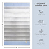 Mediterranean 100% Cotton Turkish Peshtemals, 35" x 60",  Modern & Traditional Turkish Towels - 44 Set Case Pack From American Soft Linen