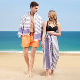 Mediterranean 100% Cotton Turkish Peshtemals, 35" x 60",  Modern & Traditional Turkish Towels - 44 Set Case Pack From American Soft Linen