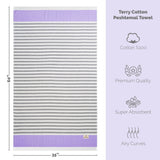 Mediterranean 100% Cotton Turkish Peshtemals, 35" x 60",  Modern & Traditional Turkish Towels - 44 Set Case Pack From American Soft Linen