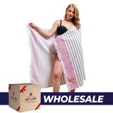 Mediterranean 100% Cotton Turkish Peshtemals, 35" x 60",  Modern & Traditional Turkish Towels - 44 Set Case Pack From American Soft Linen