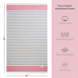 Mediterranean 100% Cotton Turkish Peshtemals, 35" x 60",  Modern & Traditional Turkish Towels - 44 Set Case Pack From American Soft Linen