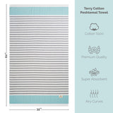 Mediterranean 100% Cotton Turkish Peshtemals, 35" x 60",  Modern & Traditional Turkish Towels - 44 Set Case Pack From American Soft Linen