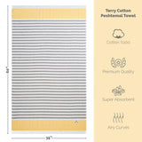 Mediterranean 100% Cotton Turkish Peshtemals, 35" x 60",  Modern & Traditional Turkish Towels - 44 Set Case Pack From American Soft Linen