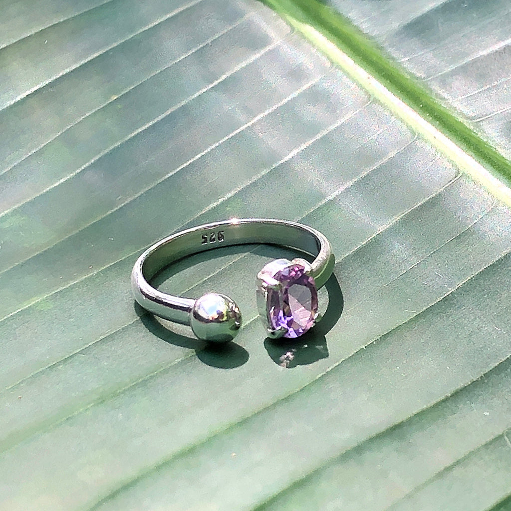 Amethyst Ball Ring from SLATE + SALT