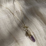 Amethyst Lariat Necklace from SLATE + SALT