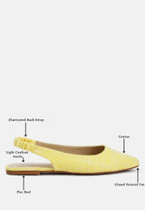 Amirah Slingback Ballet Flats from London Rag International