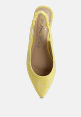Amirah Slingback Ballet Flats from London Rag International
