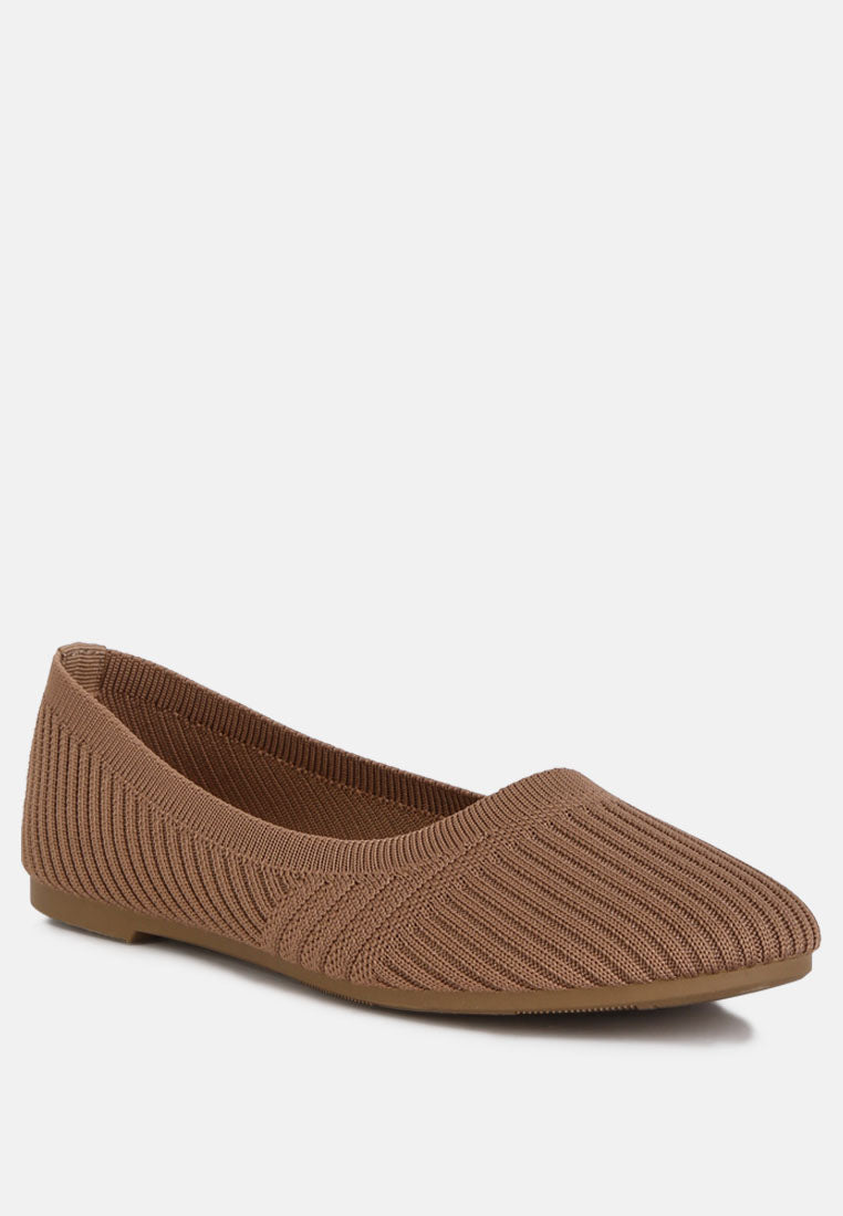 Ammie Solid Casual Ballet Flats from London Rag International