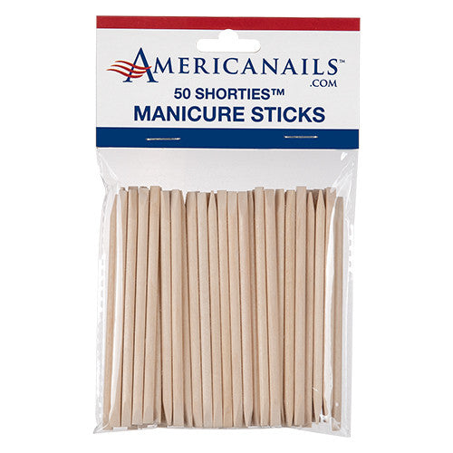 AmericaNails - Shorties Birchwood Manicure Stick 50ct from Queen Nails & Beauty Supplies