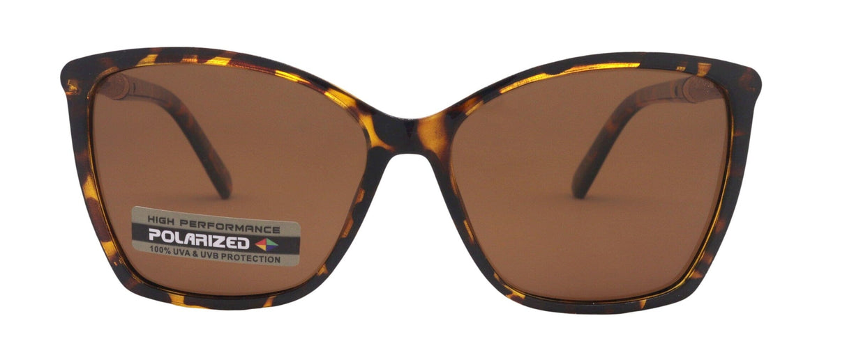Andalucia, (Polarized) Women Sunglasses, 1.1mm Amber Lenses, 100% UVA-B Protection (Tortoise Shell, Brown) (Rose Gold Metal) NY Fifth Avenue From NY Fifth Avenue