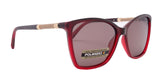 Andalusia, (Polarized) Women Sunglasses, 1.1mm Polarized L. Grey Lenses, 100% UVA-B Protection (Two tone Red) (Rose Gold) NY Fifth Avenue From NY Fifth Avenue