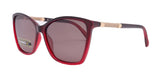 Andalusia, (Polarized) Women Sunglasses, 1.1mm Polarized L. Grey Lenses, 100% UVA-B Protection (Two tone Red) (Rose Gold) NY Fifth Avenue From NY Fifth Avenue