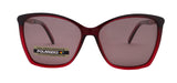 Andalusia, (Polarized) Women Sunglasses, 1.1mm Polarized L. Grey Lenses, 100% UVA-B Protection (Two tone Red) (Rose Gold) NY Fifth Avenue From NY Fifth Avenue