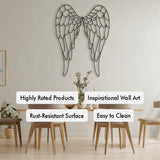 Wings of Angel Metal Wallart from VITAHOME DESIGN LLC
