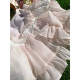 Angelic Lace Ruffle Mini Skirt from Kawaii Stop