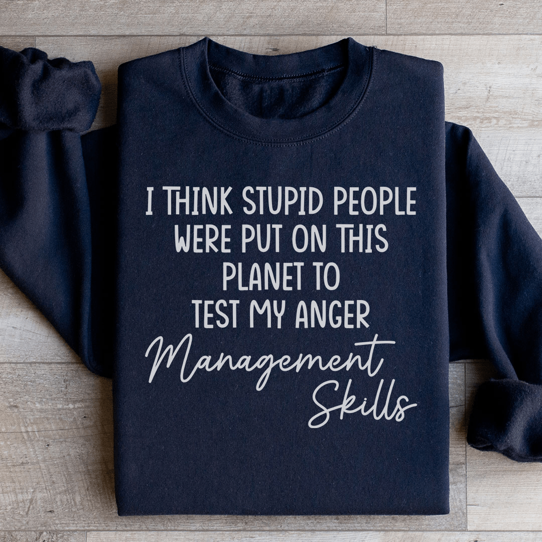 Anger Management Skills Sweatshirt from Peachy Sunday