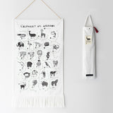 Animal Alphabet Printed Tapestry - French Edition From Wee Gallery