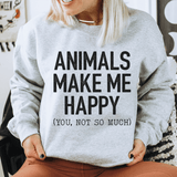 Animals Make Me Happy Sweatshirt from Peachy Sunday