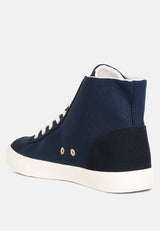 Ankle Length Solid Sneakers from London Rag International