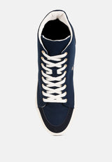 Ankle Length Solid Sneakers from London Rag International