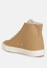 Ankle Length Solid Sneakers from London Rag International